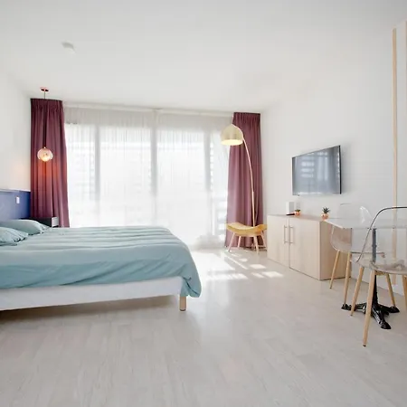 Grand Avec Climatisation, Balcon Proche Gare Centre 公寓 *